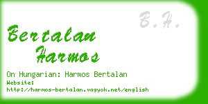 bertalan harmos business card